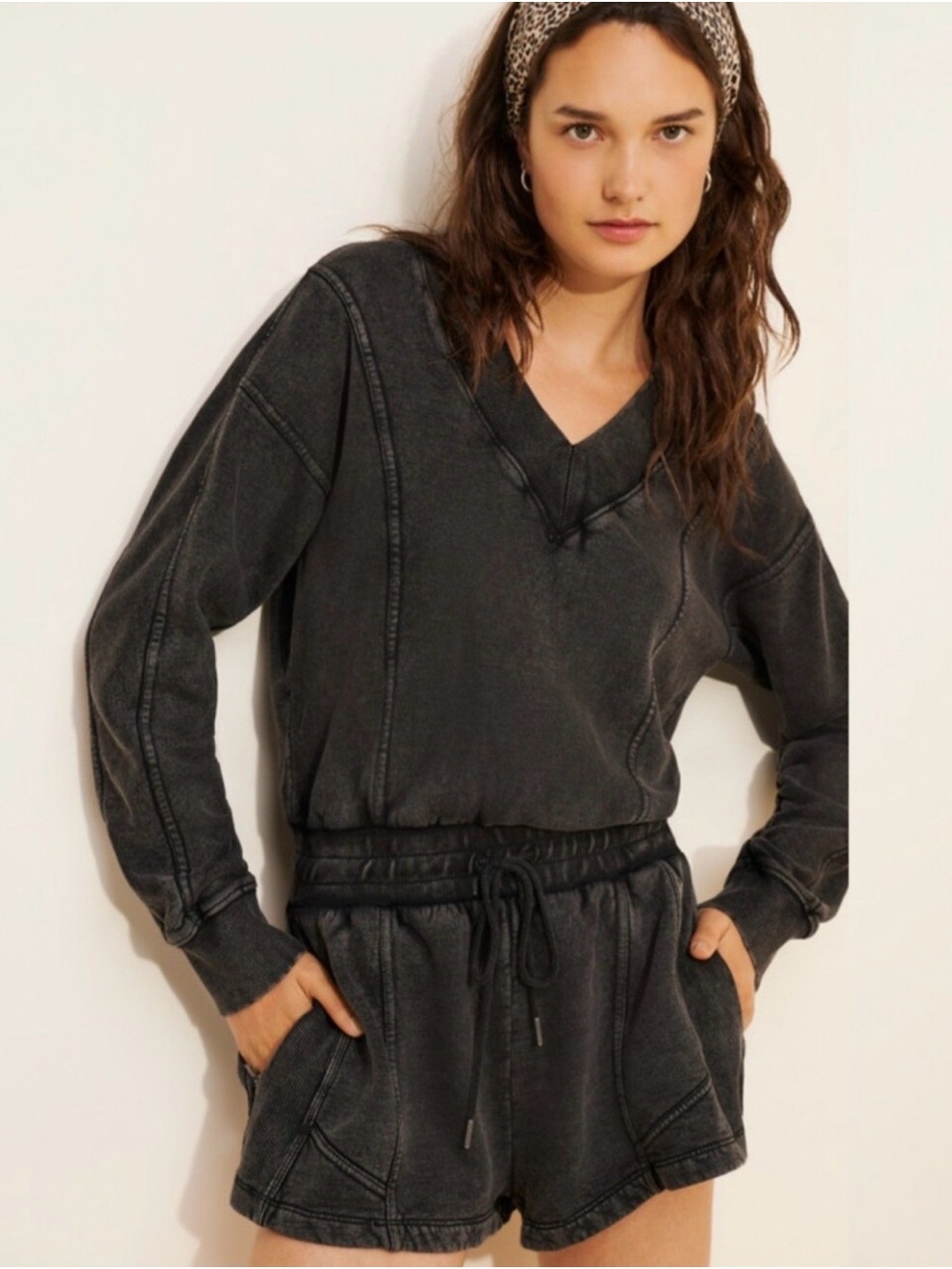 Free People movement intercept Romper Sz XL